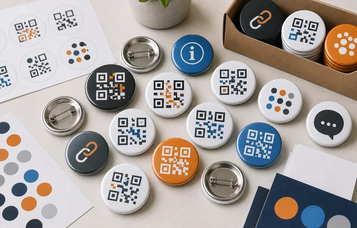Priponke s QR kodo za dogodke in promocije