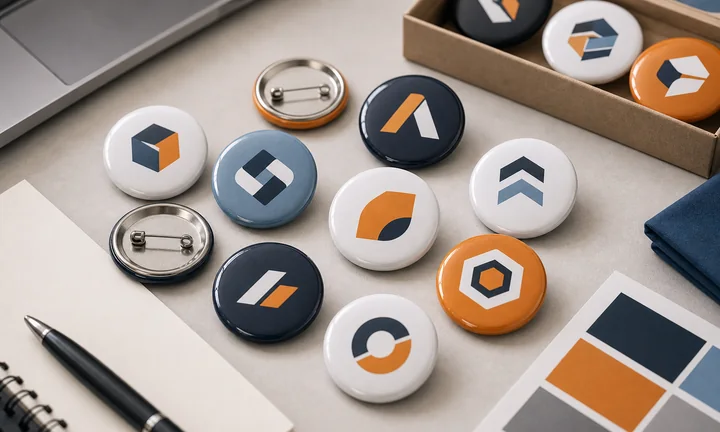 Broške z logotipom podjetja