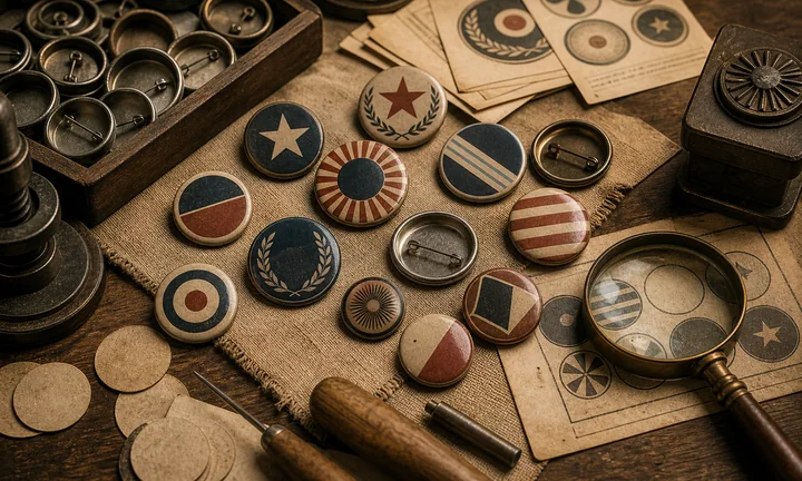 Zgodovina značk in buttonov: od 1896 do danes